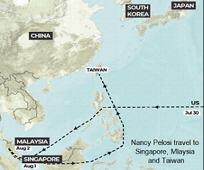 Nancy Pelosi's travel to Taiwan